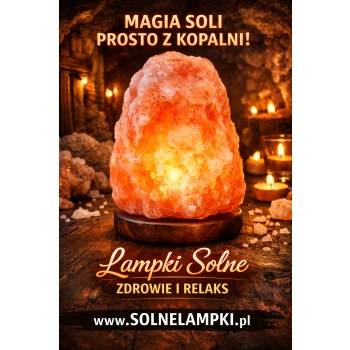 Lampa solna nocna Himalaya 2-3 kg - sól himalajska